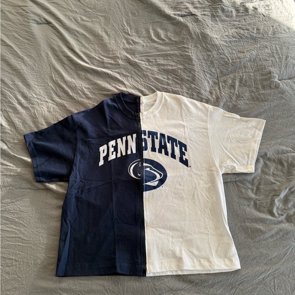 Penn State Zipped Two-Tone T-Shirt